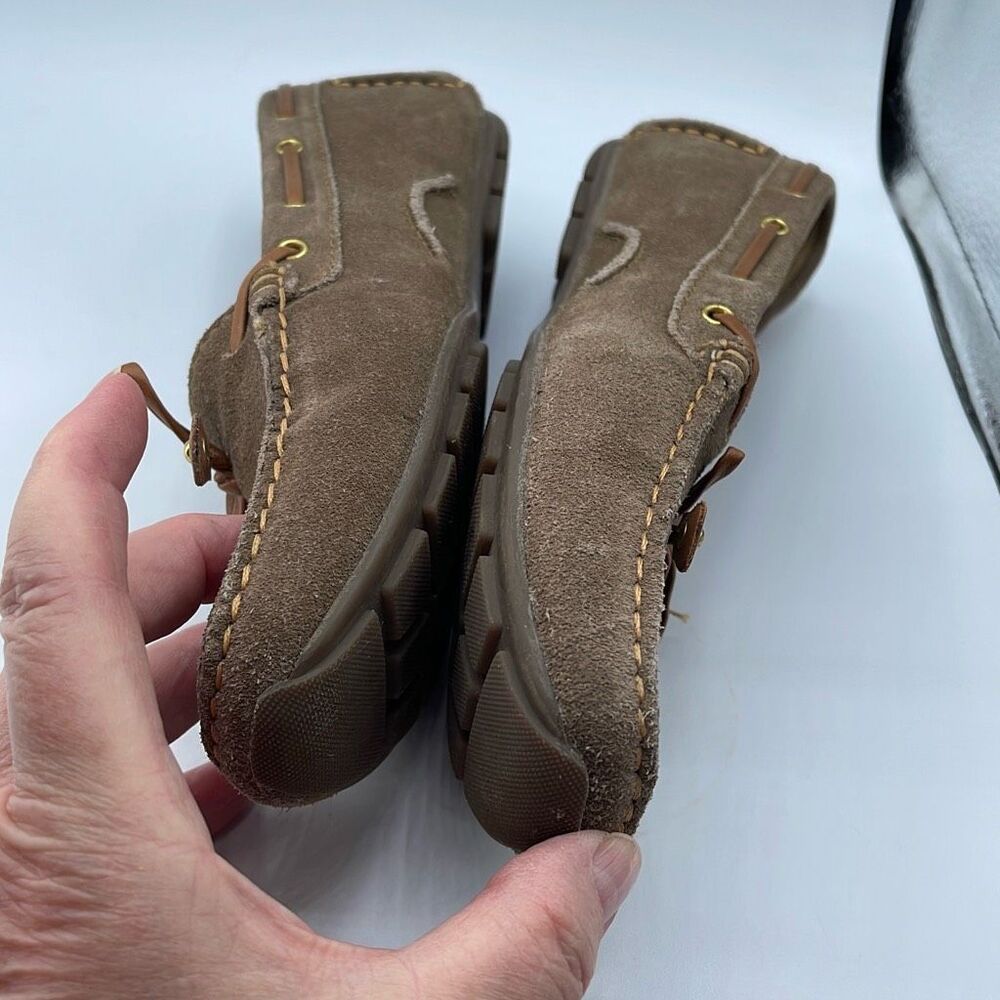 Clark’s suede size 8 driving moccasins padded insoles. - Picture 4 of 9